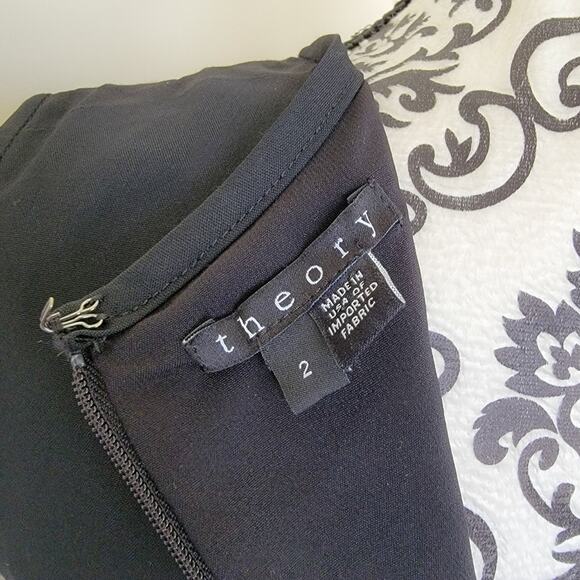 Theory Black Mini Shift Dress - Picture 4 of 4